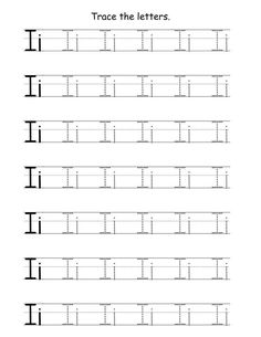 letter tracing printables I Tracing Worksheet, Trace Alphabet Worksheet, Letter I Worksheets Kindergarten, Letter I Tracing Worksheet, Letter I Activities For Preschool