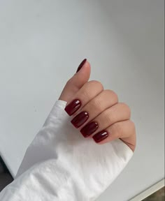 Red Acrylic Nails, Cherry Nails, Short Square Acrylic Nails, Square Acrylic Nails, Fire Nails, Classy Nails