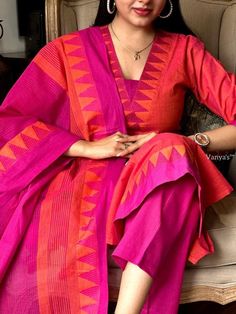 South Indian Kurti Designs, Fancy Neck Designs For Kurtis, South Cotton Suit Designs, Cotton Suit Designs, Silk Kurti Designs, Stylish Kurtis Design, Indian Kurti Designs, Ethnic Suit, Kurta Patterns