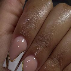 Dina on Instagram Nails With Chrome Lines, Chrome Drip French Tip Nails, Chrome Outline French Tip Nails, Chrome Line Nail Art, French Tip Nails Chrome Hearts, Abstract French Tip Nails, Halloween Nail Art Tutorial, Chrome Y2k Nails + Charms, Nyc Nails