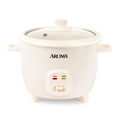 an aroma rice cooker on a white background