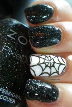 14 Spooky Halloween Nails Designs That Are Better Than Your Costumes Cute Nail Colors, Unghie Nail Art, Cute Halloween Nails, Nails Halloween, Get Nails, Cute Nail Designs