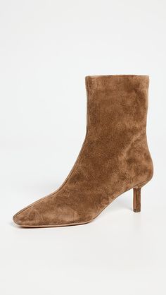 3.1 Phillip Lim Nell 65mm Mid Calf Booties | Shopbop Luxury Leather Mid-calf Boots With Sculpted Heel, Luxury Snip Toe Mid-calf Boots For Formal Occasions, Top Design Fashion, Black Ankle Booties, Heel Caps, 3.1 Phillip Lim, Nubuck Leather, Shoes Booties, Rubber Heels