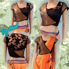 Blouse Designs For Simple Sarees, Knot Blouse Design, Simple Sarees