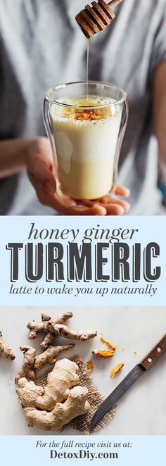 a person holding a bowl filled with food and the words bone ginger turmericc