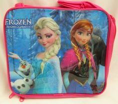 WALT DISNEY FROZEN ELSA AND ANNA 9.5" INSULATED LUNCHBOX LUNCH BAG!!BRAND NEW WITH TAGS!!  Lunchbox features main compartment closure and adjustable padded shoulder straps/carrying strap. Lunchbox measures approx. 8" Height x 9.5" Wide x 3.5" Deep Artwork: Popup Embroidery Applique Trademark: Disney-Accessory Innovations 100% BRAND NEW AND LICENSED PRODUCT BRAND NEW with tag! BUY IT NOW!!                                                                100% Brand New Disney Licensed Product  Many Disney Frozen Anna, Elsa And Anna, Lake Elsinore, Frozen Anna, Frozen Elsa And Anna, Rolling Backpack, Anna Elsa, Insulated Lunch Box, Anna Frozen