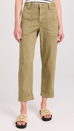 Joe's Jeans The Relaxed Carpenter Pants | Shopbop Straight Fit Bottoms With Pockets And Cropped Leg, Fitted Jeans With Flap Pockets For Work, Utility Cotton Cargo Pants With Cuffed Ankles, Workwear Chinos With Pockets And Cropped Leg, Workwear Cropped Leg Chinos With Pockets, Cropped Leg Workwear Chinos With Pockets, Khaki Pants With Flap Pockets For Spring, Khaki Bottoms With Flap Pockets For Spring, Cropped Leg Chinos With Pockets For Workwear