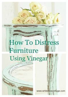 how to distress furniture using vinegar, chalk paint, cleaning tips, how to, painted furniture How To Distress Furniture, Commode Shabby Chic, Diy Shabby Chic Furniture, Distress Furniture, Cocina Shabby Chic, Shabby Chic Decor Diy, Shabby Chic Dresser, Dekor Diy, Shabby Chic Bedrooms