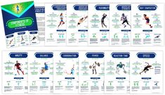 an image of a brochure showing the different types of athletes