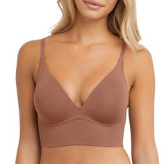 PRICES MAY VARY. SEXY REDEFINED - Ultra-flattering intimate solutions for every body. Wear this lightweight, stretch bralette for lounging, layered under a shirt, even as a crop top with shorts. NATURAL LIFT - Gentle support from sewn-in cups that shape and smooth. NO SHOW - For a smooth, no-show look under anything you wear. OH YEAH, IT’S WIRELESS - Why mess with wires when you don’t need them? COMFORT YOU CRAVE - The luxuriously soft stretch unlined fabric easily moves and gently smooths and s Crop Top With Shorts, Different Necklines, Top With Shorts, Everyday Bra, Bra Cups, Bra Lingerie, Bralette, Convertible, Crop Top