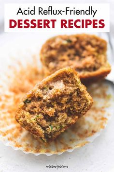 A round-up of 50 acid reflux-friendly dessert recipes! Lightened-up, minimal dairy sweet treats for every occasion. #acidreflux #acidrefluxrecipes #acidrefluxdesserts Gerd Friendly Desserts, Gerd Desserts, Anti Reflux Diet, Acid Reflux Essential Oils, Dairy Free Deserts