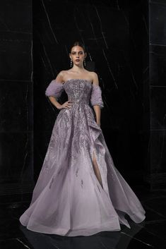 Azzure Couture FM9033 Azzure Couture, Moodboard Wedding, Dress Designs For Stitching, Clothing Board, Plastic Dress, Dream Dresses, Pretty Clothes, Dress Cover, Gorgeous Gowns