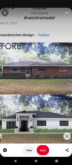 the before and after photos of a house in an iphone photo studio, taken on november 6, 2019