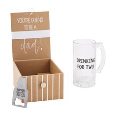 Dad Baby Announcement Beer Set You're Going To Be A Dad, Pregnacy Announcement, Surprise Pregnancy Announcement, Metal Bottle Opener, Poppin Bottles, Pregnancy Announcement Gifts, Metal Bottle, Pregnancy Announcement To Husband, Glass Beer Mugs