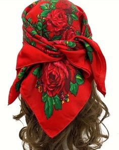 Featuring a beautiful printed floral scarf. This versatile scarf can be worn around your neck, in your hair or tied onto your favorite purse. Elevate any outfit with this stylish accessory. 27" X 27" Red Floral Print Silk Scarf As A Gift, Red Floral Print Silk Scarf As Gift, Bohemian Scarves With Floral Print, One Size, One Size Bohemian Scarf With Floral Print, One Size Bohemian Scarves With Floral Print, Bohemian One Size Floral Print Scarves, Bohemian One-size Floral Print Scarves, Elegant Red Scarf Bandana, Bohemian Floral Print Scarves For Festivals