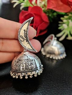 Indian Jewelery traditional Jewelery party earrings ethnic Jewelery sctripted jhumkas , German silve Famous Monuments, Wedding Order, Party Earrings, Jhumka Earrings, New Delhi, Oxidised Jewellery, German Silver, Royal Jewelry, Earrings Collection