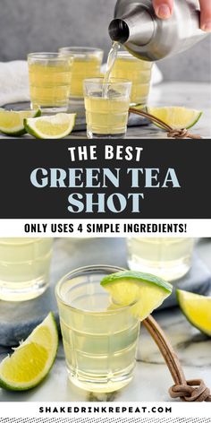 the best green tea shot only uses 4 simple ingredients and it's so easy to make