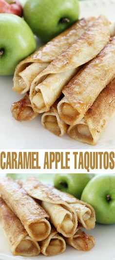 Caramel Apple Taquitos Halloween Fall Desserts, Personal Sized Desserts, Autumn Apple Desserts, Caramel Fall Desserts, Fall Dessert Drinks, Caramel Apple Blossom Recipe, Fall Bite Size Desserts, Cute Fall Desserts, Fun Desserts To Make