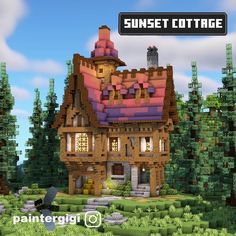 Roof Minecraft, Minecraft Gradient, Minecraft Roof, Mansion Minecraft, Minecraft Medieval House, Minecraft Mansion, Medieval House, Minecraft Houses Blueprints