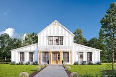 this is an artist's rendering of the farmhouse style home for sale at $ 3, 500