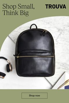 This womens leather backpack is durable, practical and downright awesome.It's a great size as it will easily fit a 13 inch laptop as well as all your other essentials. The shoulder straps are comfortable to wear and adjustable.We have used our most luxurious leather for this beautiful leather backpack so it will soften and get even more beautiful with use. We line each one with soft black cotton canvas and there is a zip pocket, pen holders and smart phone holder inside. We hand-make it in black Back To School Leather Backpack For On-the-go, Everyday Leather Shoulder Bag For Back To School, Leather Shoulder Bag For Everyday And Back To School, Leather Shoulder Bag With Adjustable Strap For School, Modern Leather Backpack For Back To School, Back To School Laptop Bag With Zipper, Leather Backpack With Adjustable Strap For School, Back To School Leather Backpack With Adjustable Strap, Trendy Leather Bags For Commuting