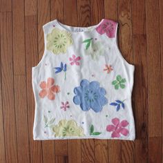 Floral Sweater Vest, Sweater Vest Vintage, Patchwork Clothes, Knit Sweater Vest, Jane Birkin, Floral Knit, Beautiful Knitting, Go Ahead