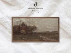 an image of a painting on a white sheet with the words vintage essence gallery above it