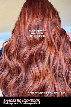 Red Hair Formulas, Red Balayage Hair, Red Copper Hair Color, Redken Hair Color, Red Ombre Hair, Strawberry Blonde Hair Color, Redken Hair Products, Red Hair Inspo, Redken Shades