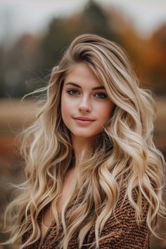 Golden Hour Blonde Hair, Fall Blonde Long Hair, Fall Hair Colors For Blondes Medium Length, Balayage For Winter, Gold Blonde Balayage, Winter Blonde Balayage, Fall Hair For Blondes