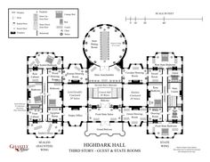 the floor plan for highdark hall from harry potter's hogwarts