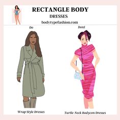 Best Dress Styles for the Rectangle Body Shape Plus Size Rectangle Body Shape, Outfit Tips, Japan Summer