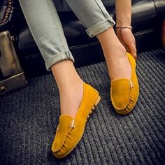 Women Flats- Loafers- Candy Color Slip on Comfortable shoes - Tania's Online Closet Work Flats Shoes, Comfortable Ballet Flats, Soft Loafers, Flats Shoes Comfortable, Work Flats, Comfortable Loafers, Comfort Shoes Women, Women Flats, Loafers Shoes