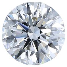 a round cut diamond on a white background