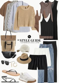 Classic Summer Outfits 2023, Dressy Casual Dinner Outfits, Outfits For Summer 2024, Summer Athleisure Outfits, Neutral Sneakers, Summer Athleisure, Striped Boyfriend Shirt, Lunch Meeting, Athleisure Outfits Summer