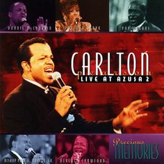 an image of a man singing on stage with his hands out and the words carlton live at