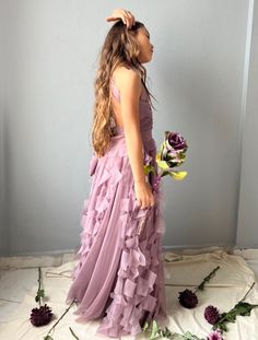 For perfect fit please add your girl's exact waist measurement and desired length from waist down  to the comment field during the order placement. Bridesmaid Tulle Dress, Bridesmaid Infinity Dress, Kids Bridesmaid Dress, Bridesmaid Tulle, Girls Tulle Dress, Boho Kids, Flower Girl Dresses Tulle, Infinity Dress, Waist Measurement