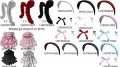 the different types of hair bows are shown