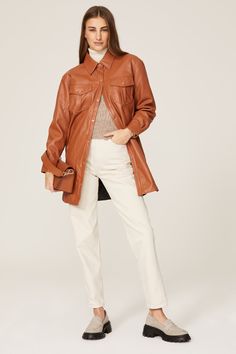 Faux Leather Shacket by NVLT for $30 | Rent the Runway Leather Shirt Outfit Street Style, Leather Shirt Outfit, Leather Shacket, Rent The Runway, Leather Shirt, Chic Fashion, Work Outfits, Winter Style, Shirt Outfit