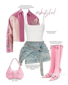 Pink Concert Outfit Ideas Black Women, Jhene Aiko Aesthetic Outfits, Jhene Aiko Concert Outfit Ideas, Jhene Aiko Concert Outfit, Nicki Concert, Outfit Casual Jeans, Chic Outfit Casual, Nicki Minaj Concert, Concert Outfit Inspo