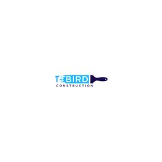 the bird construction logo on a white background