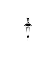 Simple Dagger Tattoo, Fun Tattoo, Stick Poke Tattoo, Hawaiian Tattoo, Tattoo Stencil