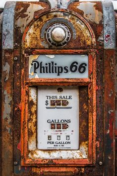 an old phillips 66 gas station sign