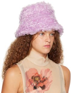 Find DRIES VAN NOTEN Purple Guilia Bucket Hat on Editorialist. Mohair- and cotton-blend fleece bucket hat in purple. · Quilted brim · Full cotton twill lining Supplier color: Lilac Fleece Bucket Hat, Creepy Cute Fashion, Dries Van Noten, Cute Fashion, Cotton Twill, Apparel Accessories, Bucket Hat, Lilac, Cotton Blend