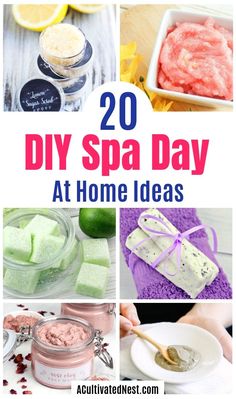 Diy Spa Day At Home, Beauty Products Diy, Diy Spa Treatments, Diy Beauty Products, Spa Recipes, Diy Beauty Treatments, Spa Night