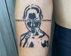 Meaningful Tattoos For Men, Pop Culture Tattoos, See Tattoo, Culture Tattoos, Simple Tattoos For Guys, Surreal Tattoo, Funky Tattoos, I Close My Eyes, Handpoke Tattoo