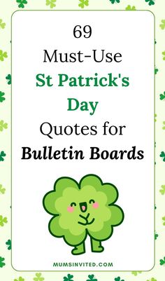 Celebrate all things Irish this St Patricks Day with these cheerful, uplifting & funny St. Patrick's Day quotes, sayings & captions perfect for kids! From cute St. Patrick's Day sayings to hilarious St. Patrick's Day jokes, these St. Patrick's Day quotes are ideal for classroom bulletin boards, crafts, card messages & any other St. Patrick's Day kids’ projects for March. Make the St. Patrick's Day holiday memorable with these happy St. Paddy’s Day quotes, sayings, captions! Irish blessing quotes