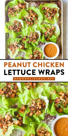 Your rotation of main course ideas must have this peanut chicken lettuce wrap recipe! Topped with homemade peanut sauce, these ground chicken lettuce wraps are hearty and filling while being low-carb. Such a family-friendly dinner! Low Calorie Lettuce Wraps, Healthy Dinner Low Carb, Ground Chicken Lettuce Wraps, Peanut Chicken Lettuce Wraps, Super Quick Dinner, Ginger Peanut Sauce, Easy Lettuce Wraps, Cabbage Wraps, Lettuce Wraps Recipe