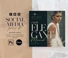 two different flyers for social media