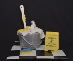 a cake that is shaped to look like a bathtub with a toothbrush in it