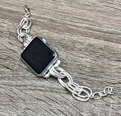 Dressy Silver Chain Apple Watch Band Women Style 38mm 40mm | Etsy Gift Chain Link Apple Watch Band, White Gold Watch Bands As Gift, Chain Link Apple Watch Band Gift, White Gold Bracelet Strap Watch Bands As Gift, Apple Watch Band Chain Link Bracelet Strap As Gift, Metal Chain Watch Bands As Gift, Modern Chain Watch Bands As Gift, Elegant Silver Watch Bands With Extender, Modern Chain Watch Band As Gift